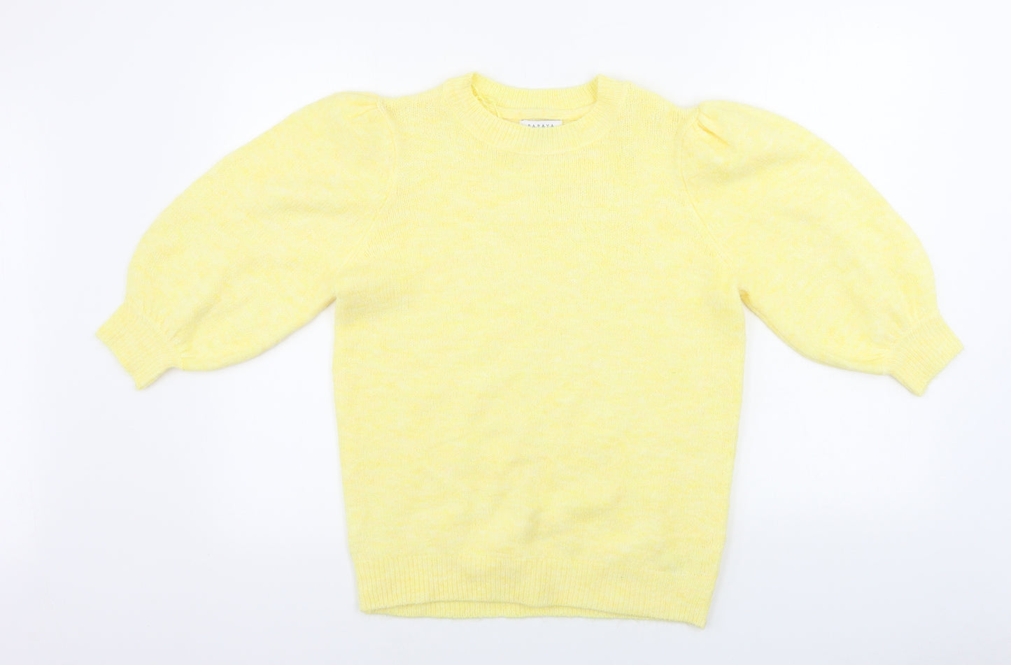 Papaya Womens Yellow   Pullover Jumper Size S