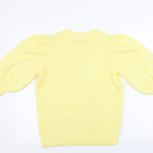 Papaya Womens Yellow   Pullover Jumper Size S