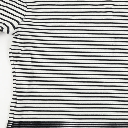 NEXT Womens White Striped  Pullover Jumper Size 12