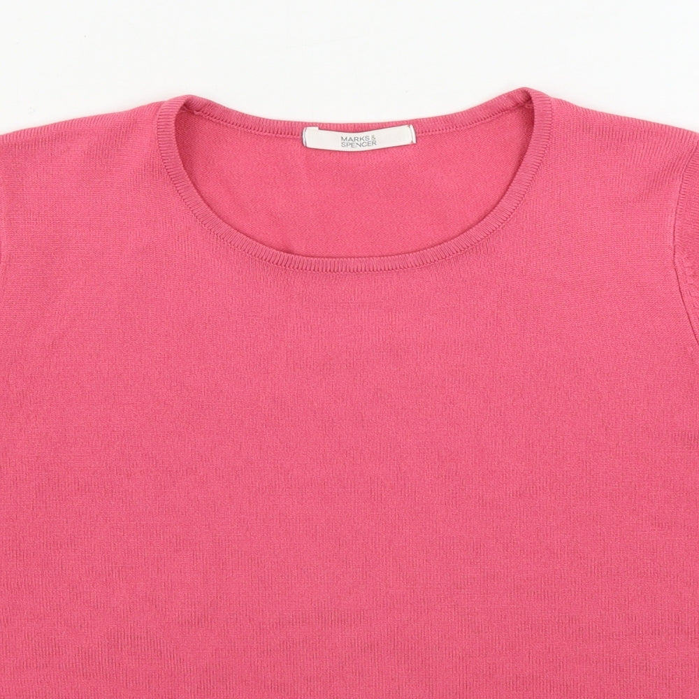 Marks and Spencer  Womens Pink   Pullover Jumper Size 12