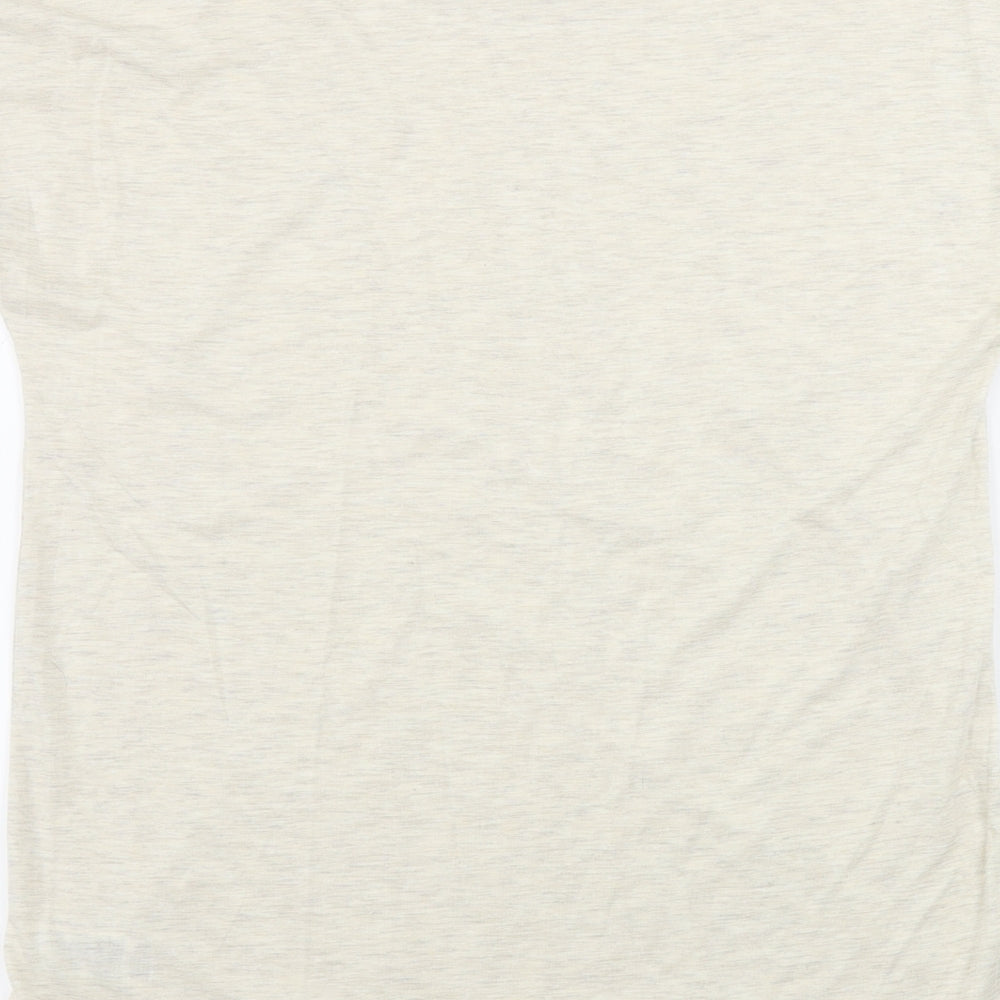 Marks and Spencer  Womens Beige Paisley  Basic T-Shirt Size 10