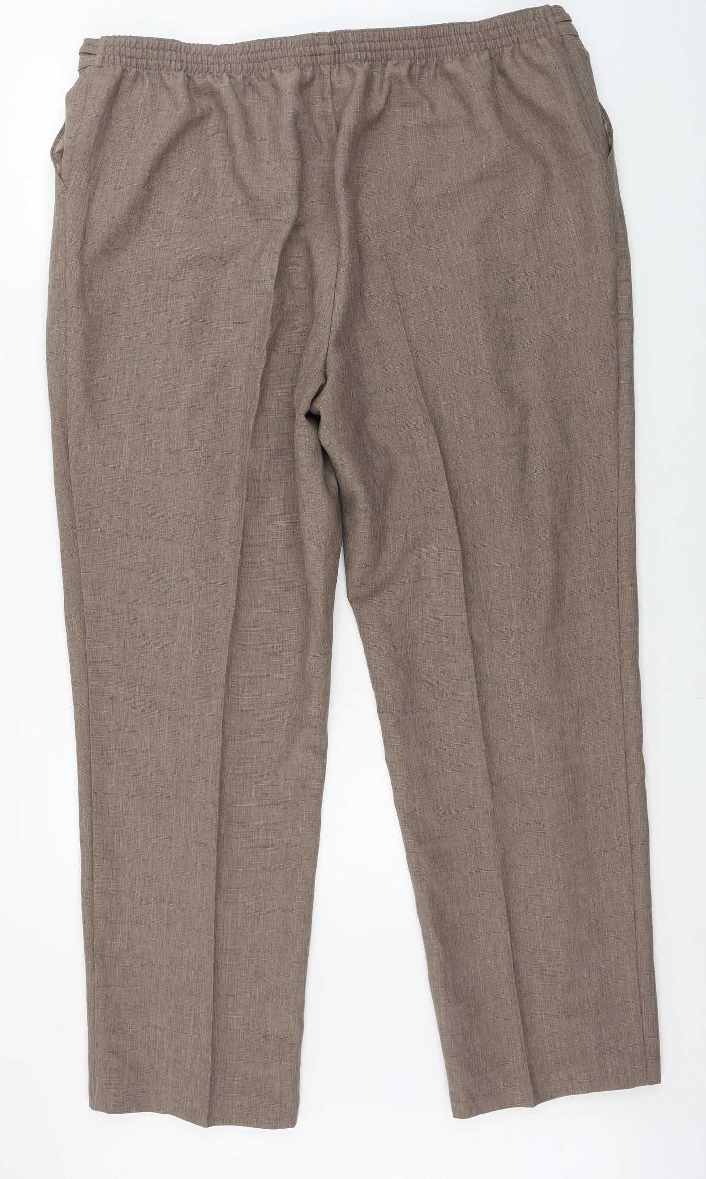 Marks and Spencer  Womens Brown   Trousers  Size 20 L29 in