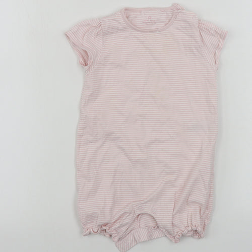 NEXT  Girls Pink Striped  Babygrow One-Piece Size 12-18 Months