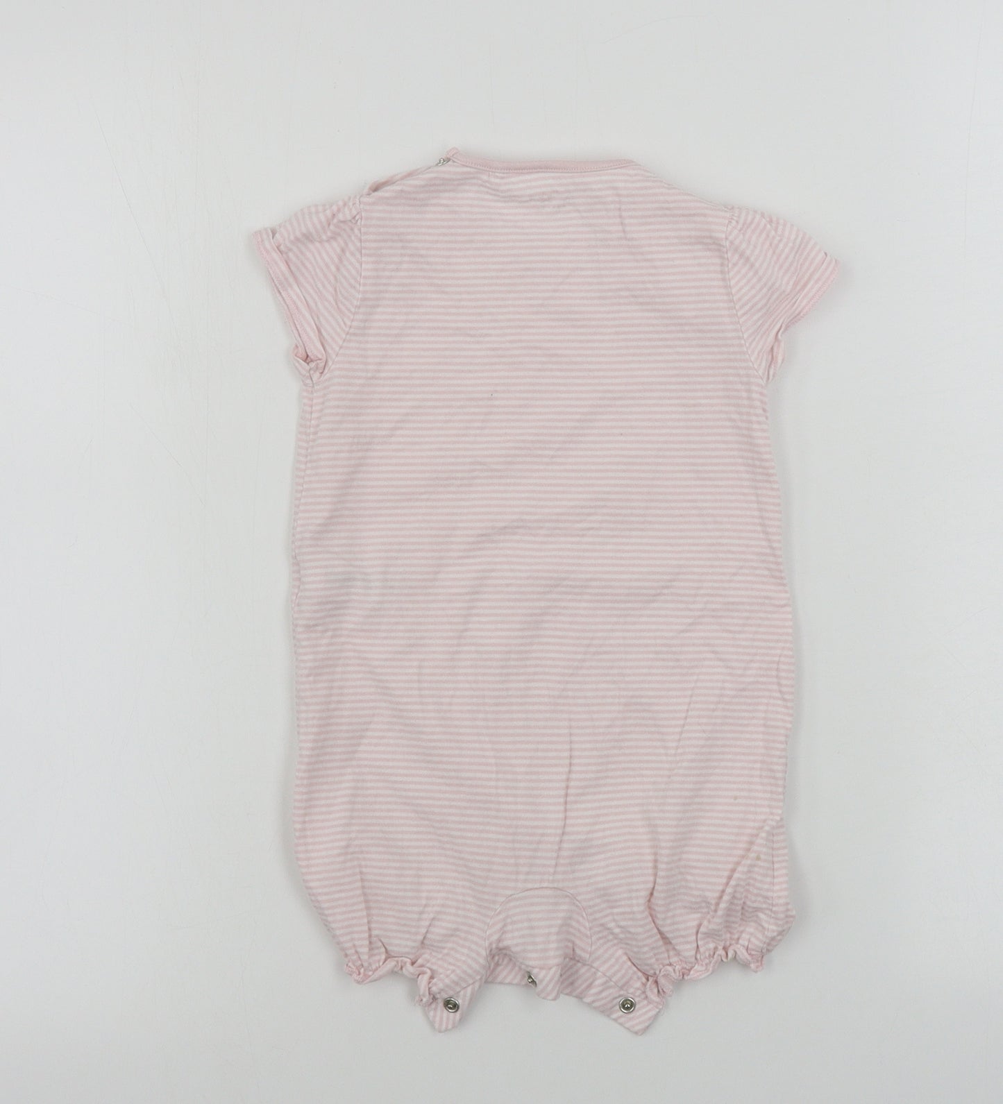 NEXT  Girls Pink Striped  Babygrow One-Piece Size 12-18 Months