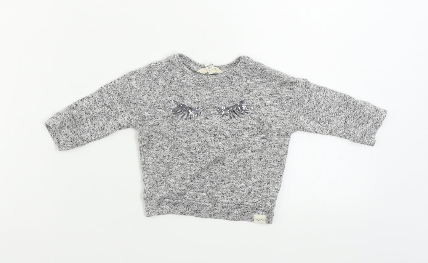 River Island  Girls Grey   Basic T-Shirt Size 3-6 Months