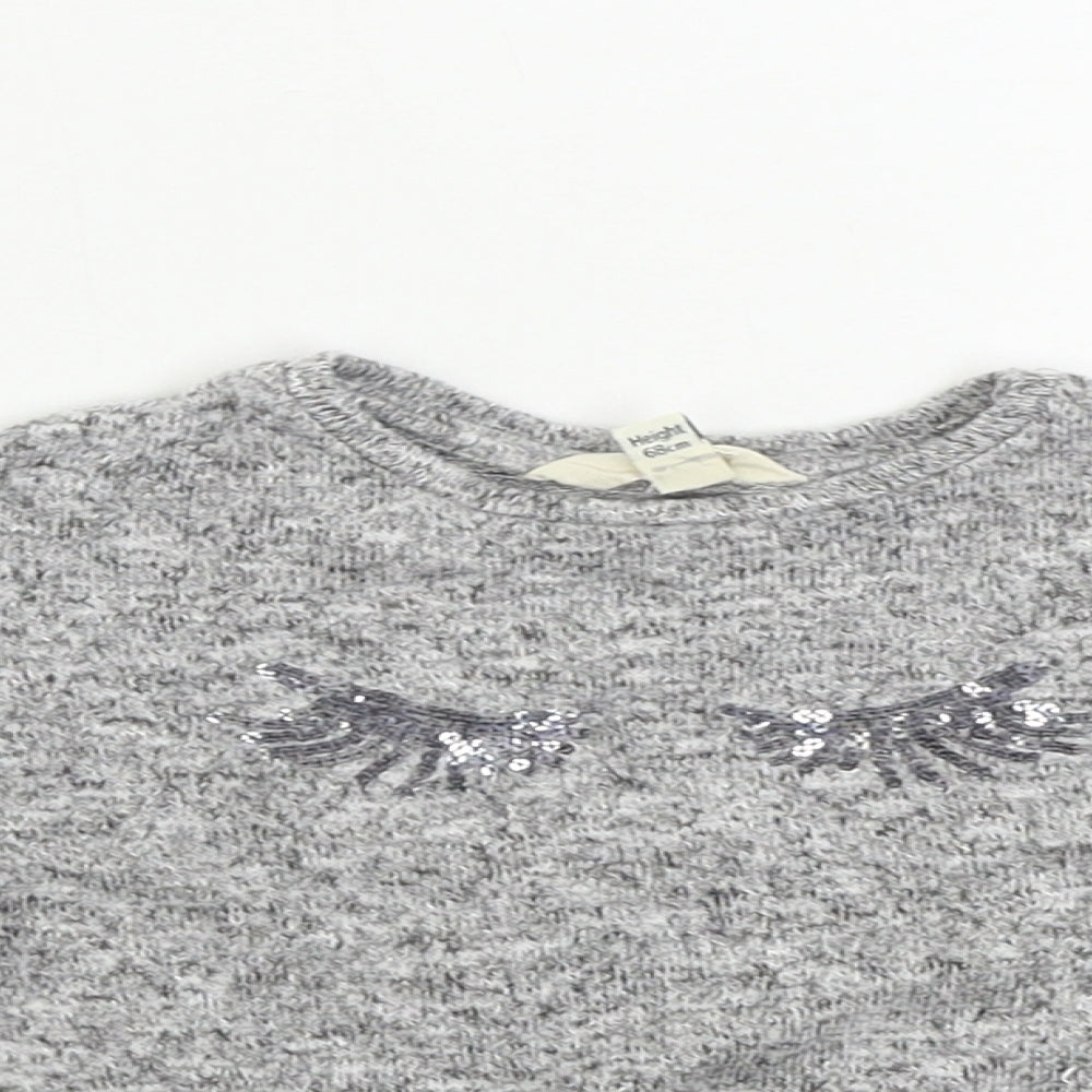 River Island  Girls Grey   Basic T-Shirt Size 3-6 Months