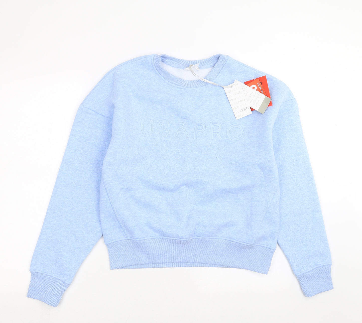 USA Pro Womens Blue   Pullover Sweatshirt Size 12