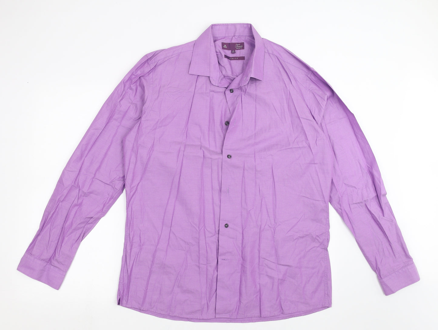 NEXT Mens Purple    Dress Shirt Size 17