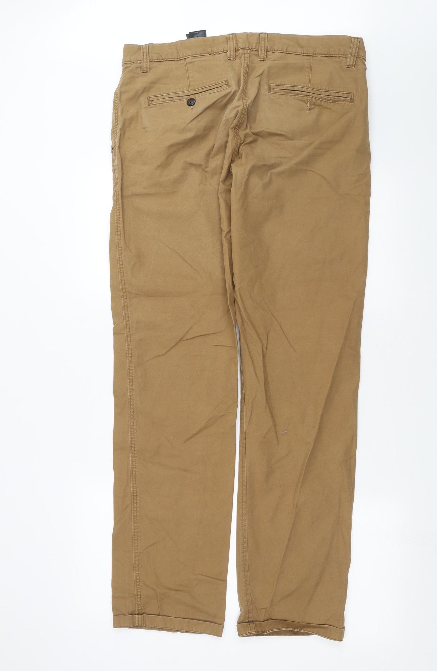 H&M Mens Beige   Chino Trousers Size 34 in L34 in