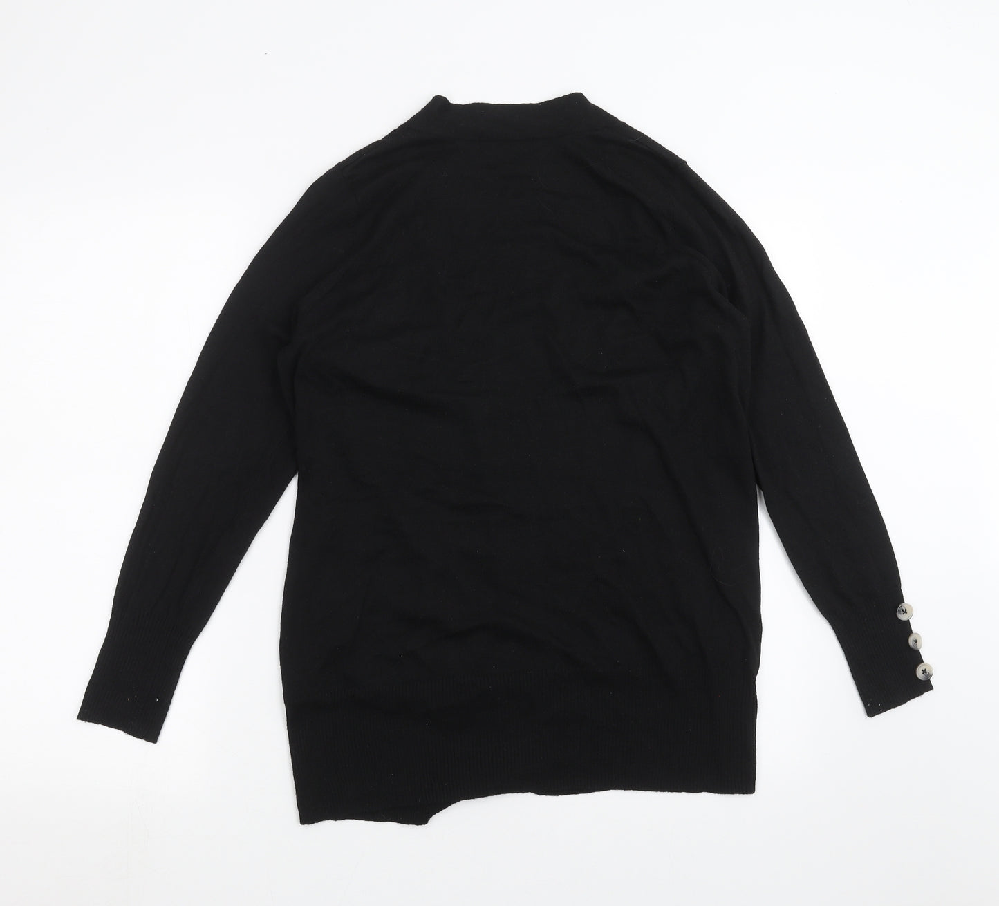 F&F Womens Black  Knit Cardigan Jumper Size 12