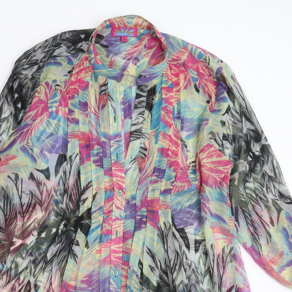 Boutique Womens Multicoloured   Shirt Dress  Size L