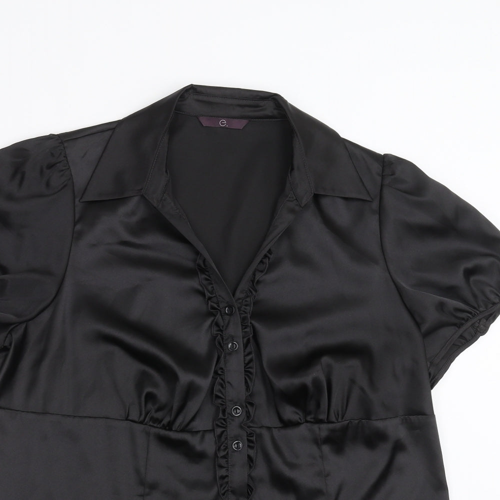 Evans Womens Black   Basic Blouse Size 16