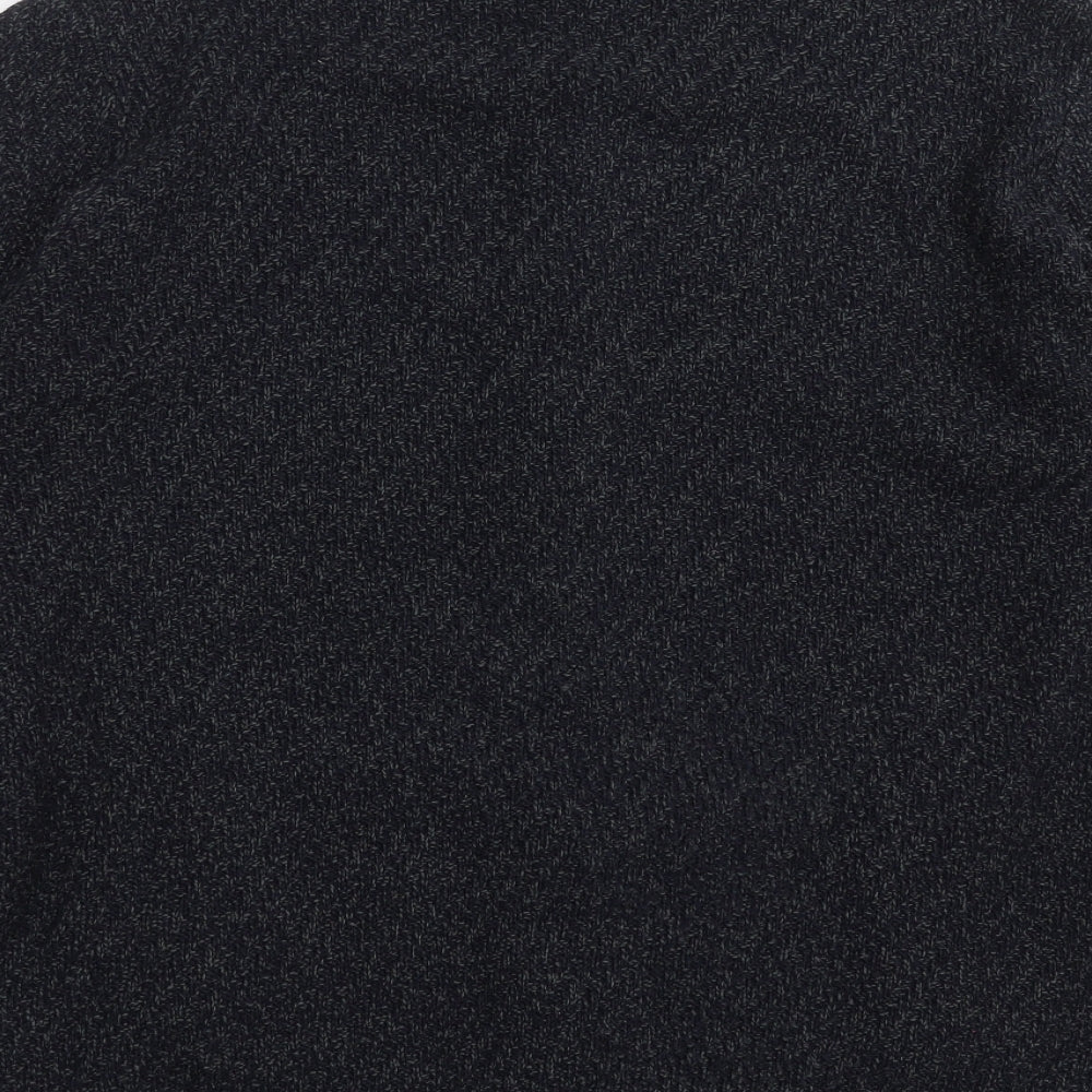 Marks and Spencer Mens Blue  Knit Full Zip Jumper Size XL