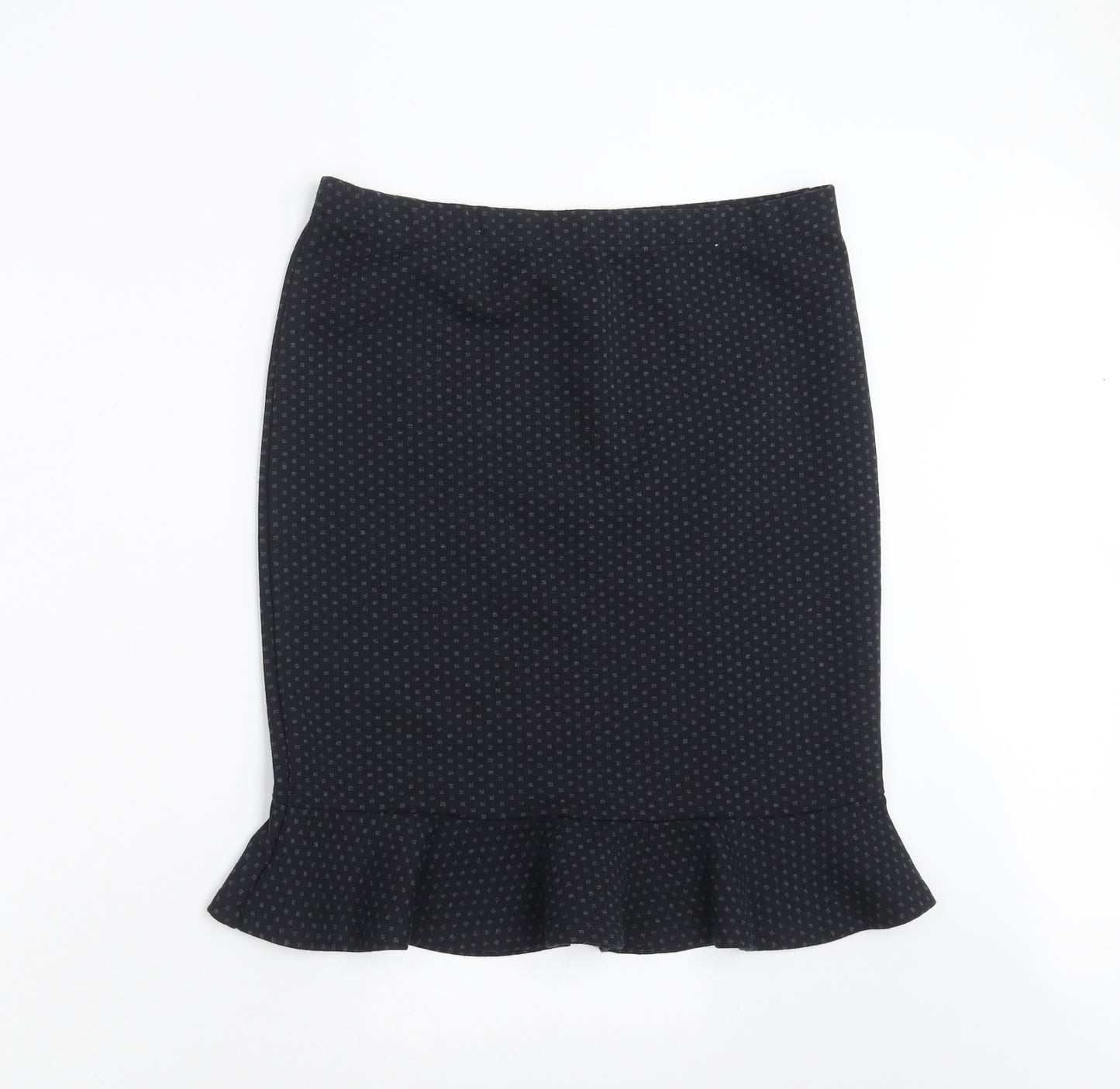 TU Womens Blue Geometric  Straight & Pencil Skirt Size 12