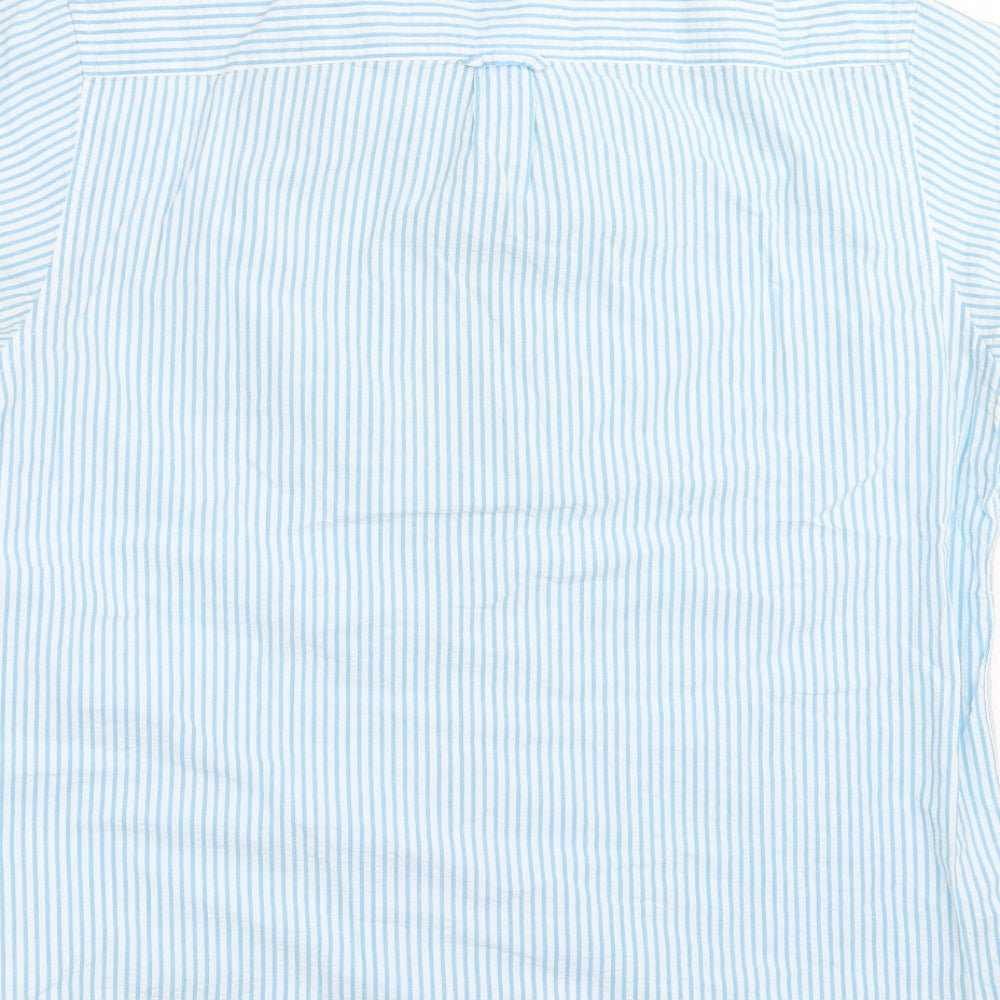 Primark Mens Blue Striped   Button-Up Size L