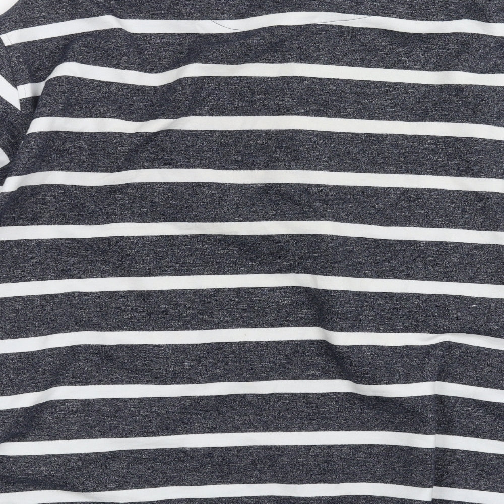 Blue Harbour Mens Blue Striped  Pullover Sweatshirt Size 3XL