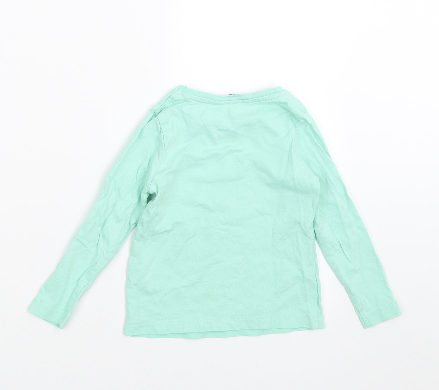 George Girls Green   Basic T-Shirt Size 2-3 Years  - rabbits