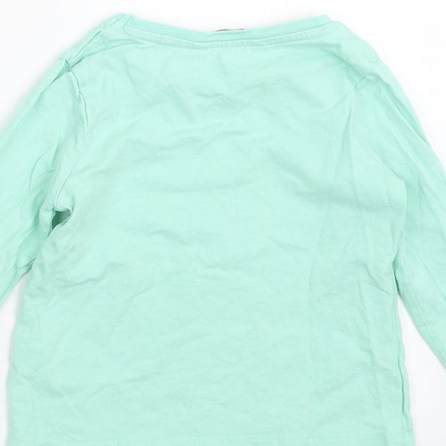 George Girls Green   Basic T-Shirt Size 2-3 Years  - rabbits