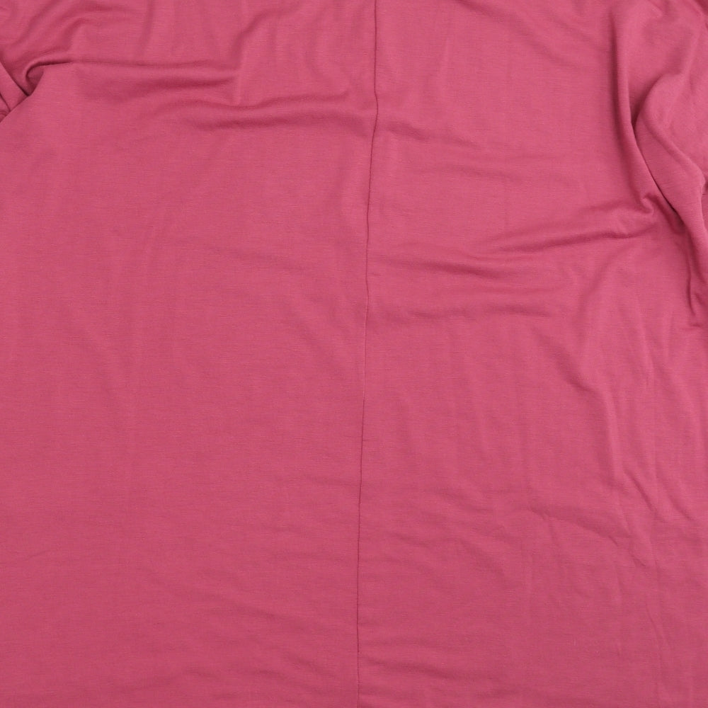 Preworn Womens Purple   Basic T-Shirt Size 3XL