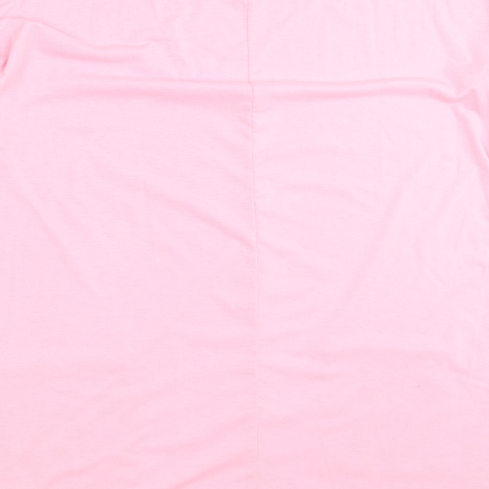 Preworn Womens Pink   Basic T-Shirt Size 3XL