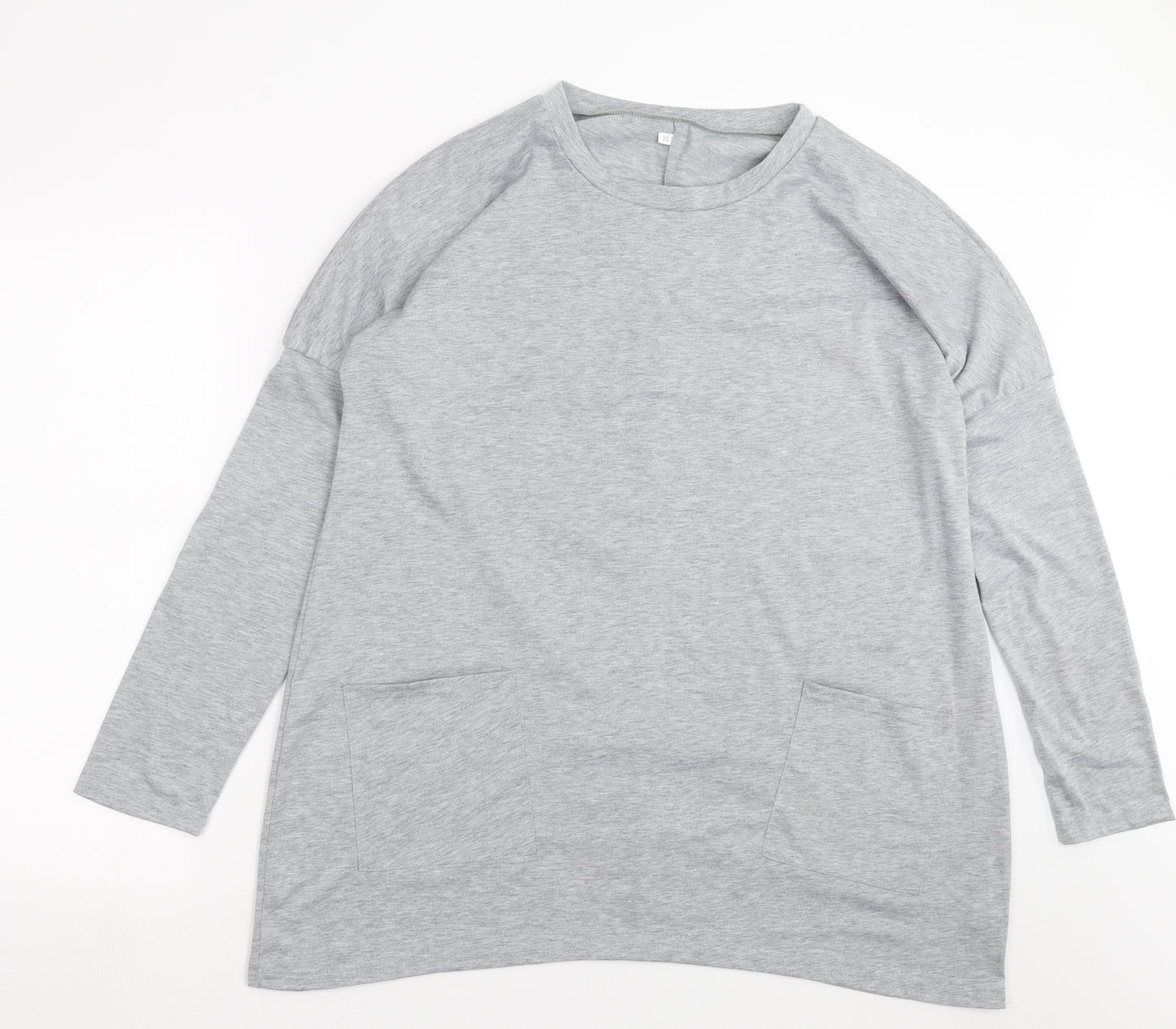Preworn Womens Grey   Basic T-Shirt Size 3XL