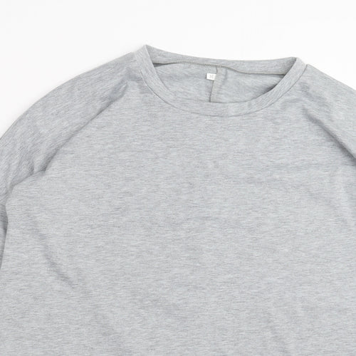 Preworn Womens Grey   Basic T-Shirt Size 3XL