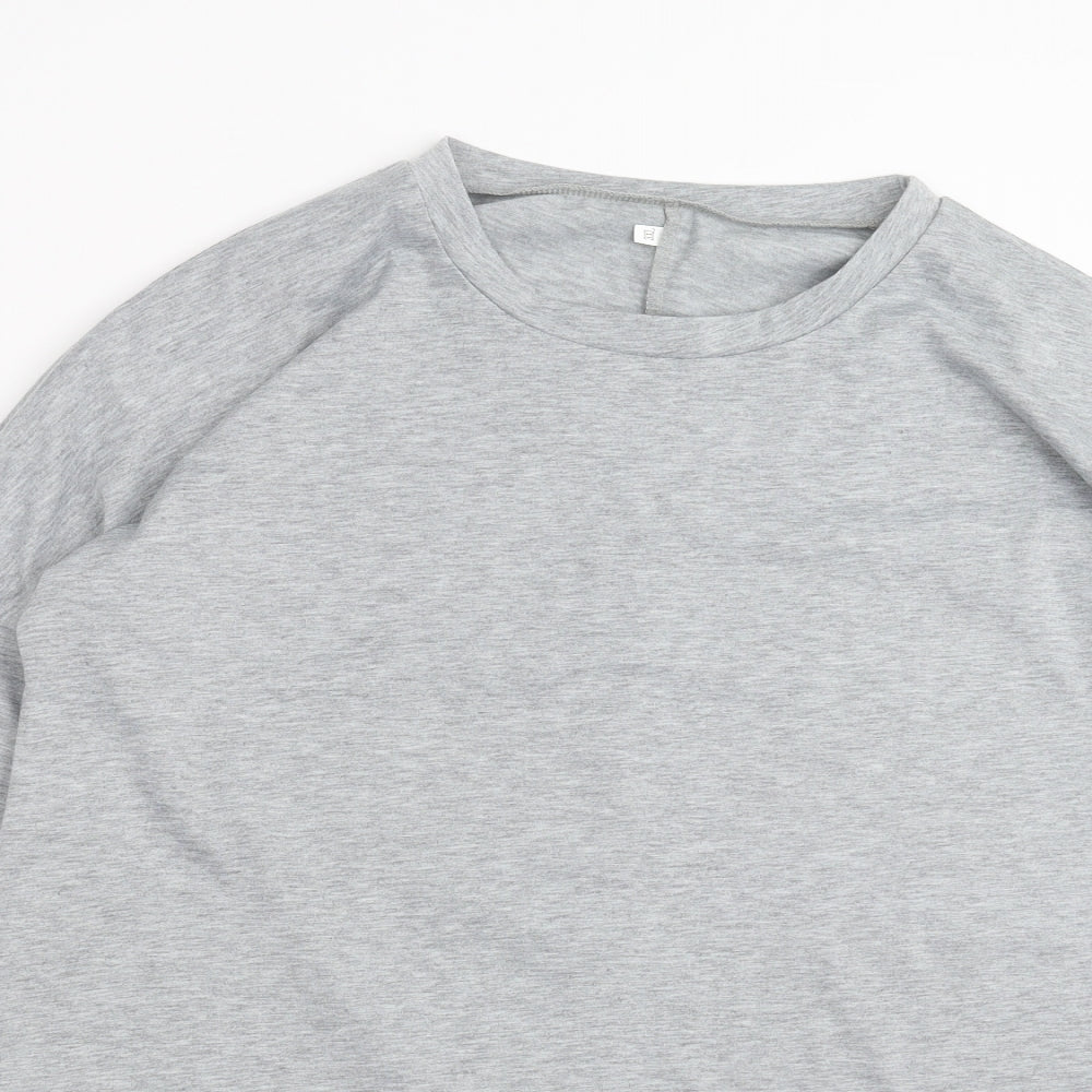 Preworn Womens Grey   Basic T-Shirt Size 3XL