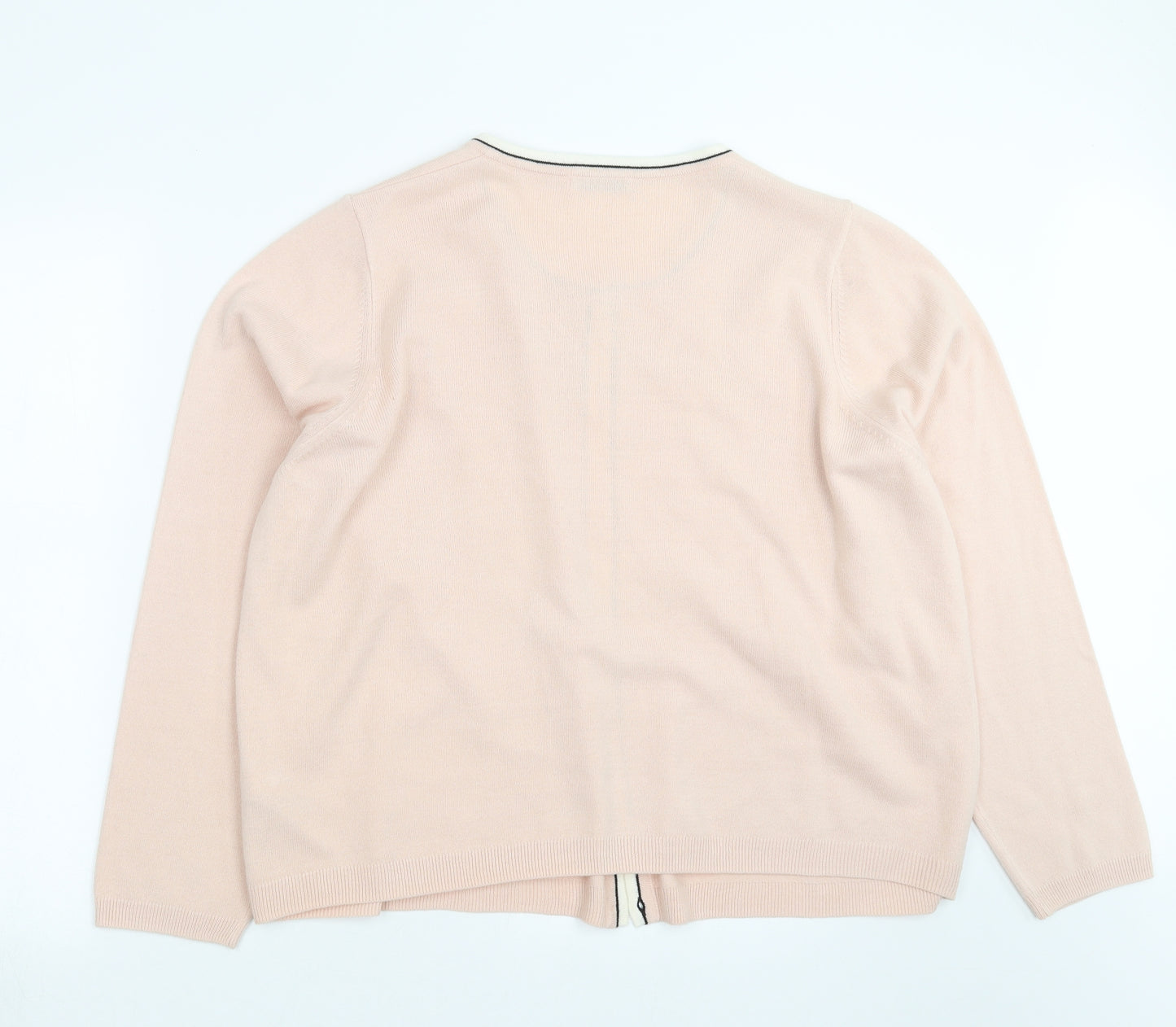 Marks and Spencer Womens Pink  Knit Cardigan Jumper Size 22