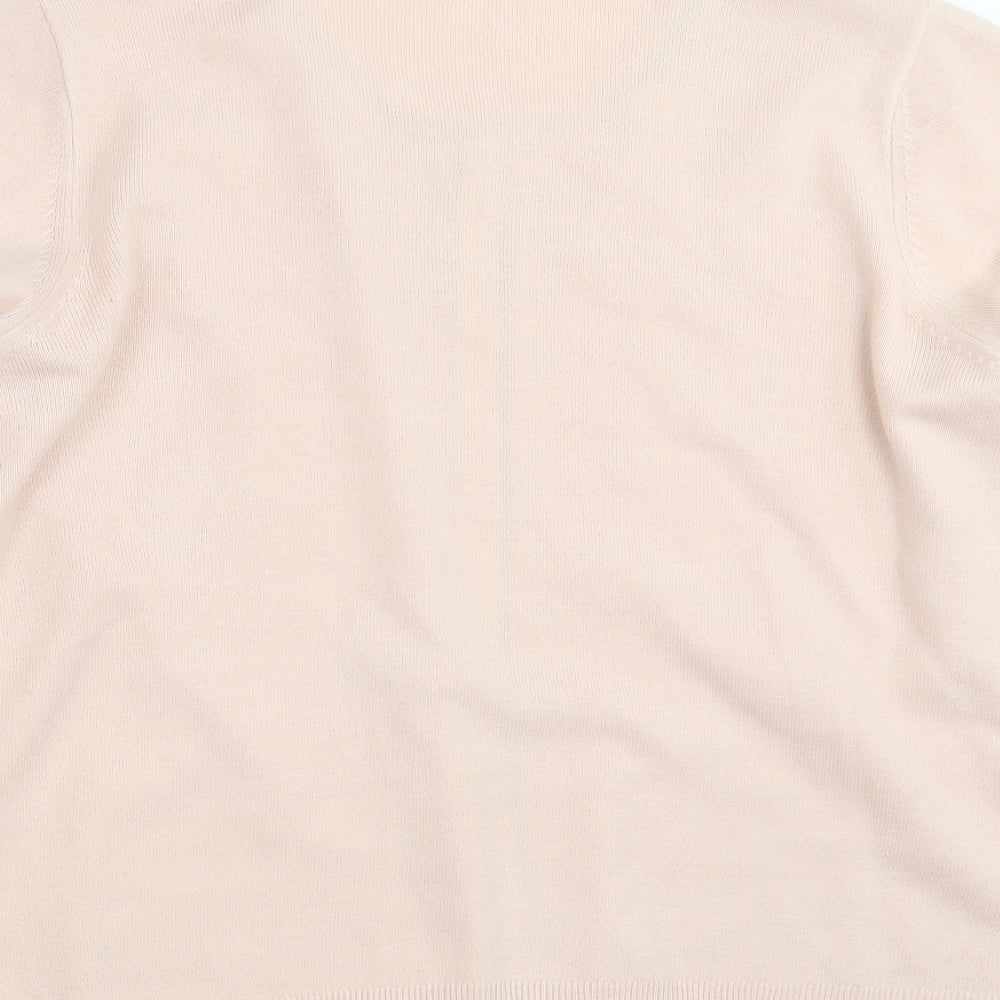 Marks and Spencer Womens Pink  Knit Cardigan Jumper Size 22
