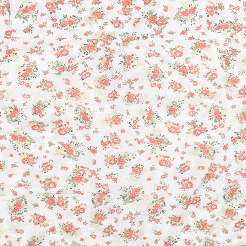 Marks and Spencer Womens White Floral  Basic Blouse Size 22