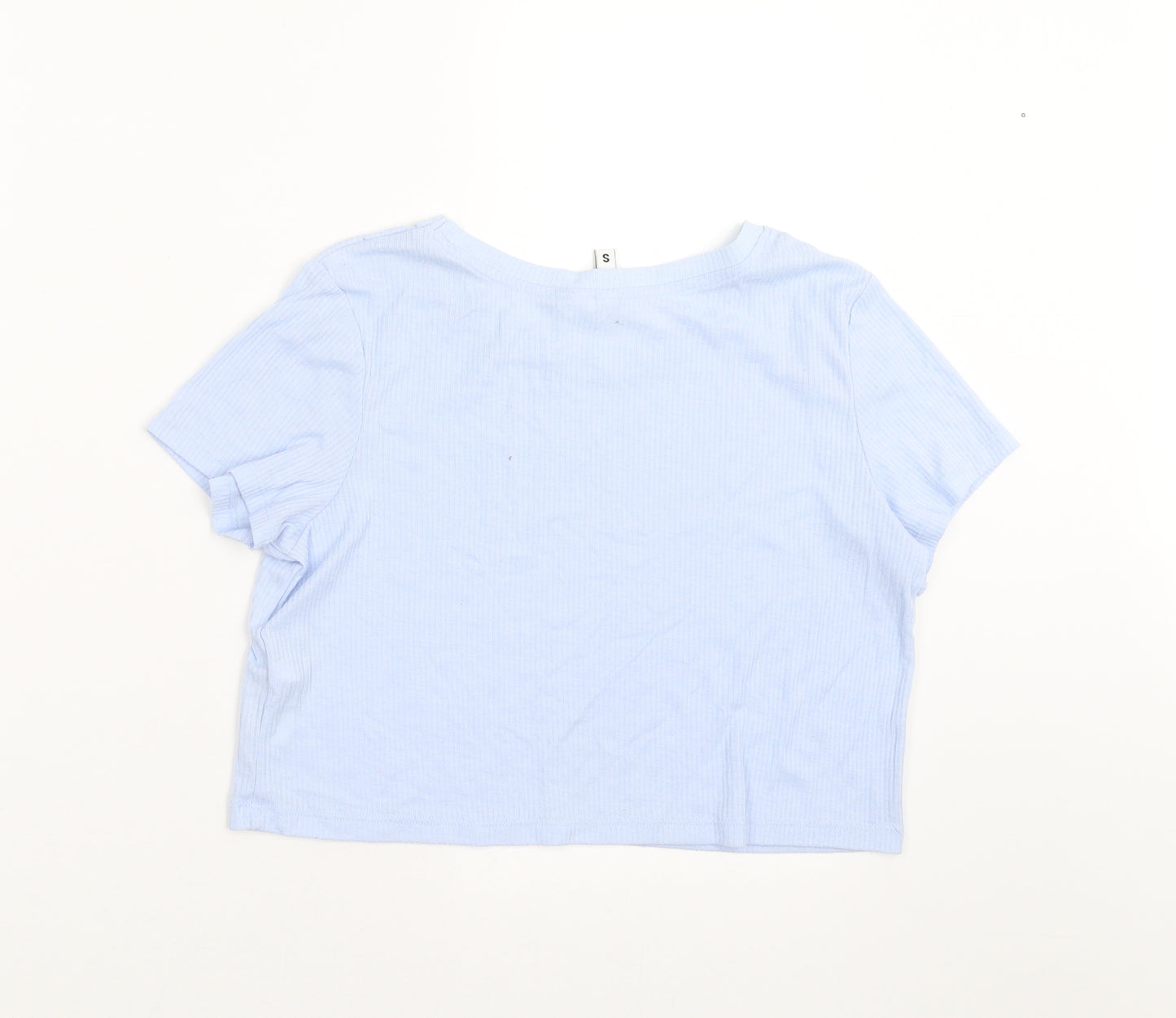 Divided by H&M Womens Blue   Cropped T-Shirt Size S