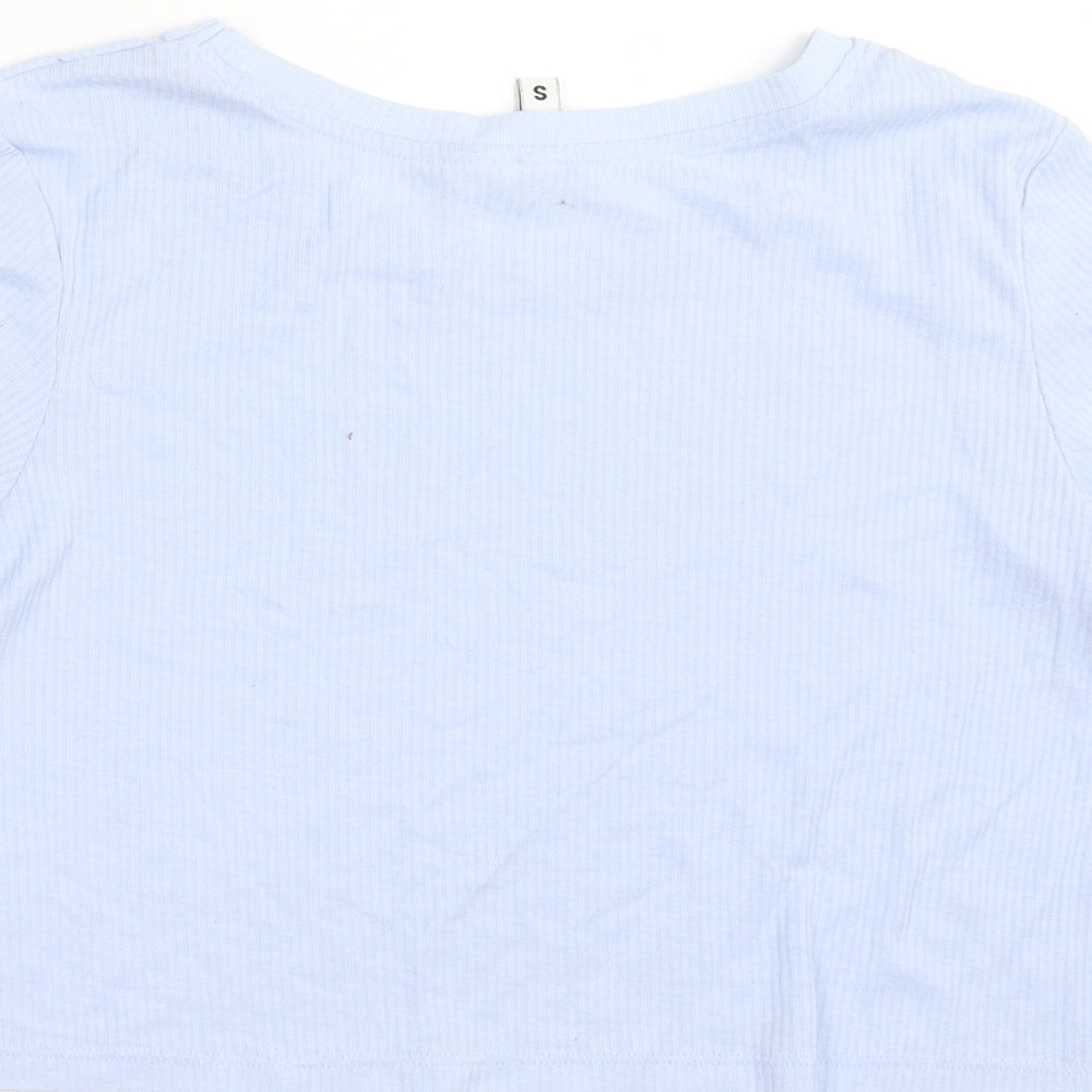 Divided by H&M Womens Blue   Cropped T-Shirt Size S