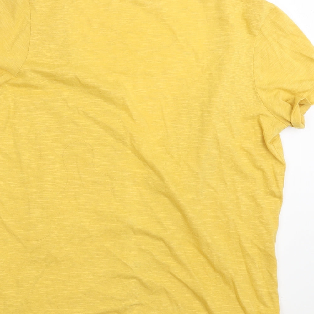 Fat Face Womens Yellow   Basic T-Shirt Size 12