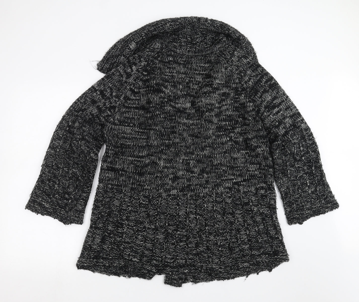 Preworn Womens Black  Knit Cardigan Jumper Size 22