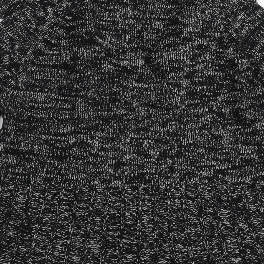 Preworn Womens Black  Knit Cardigan Jumper Size 22