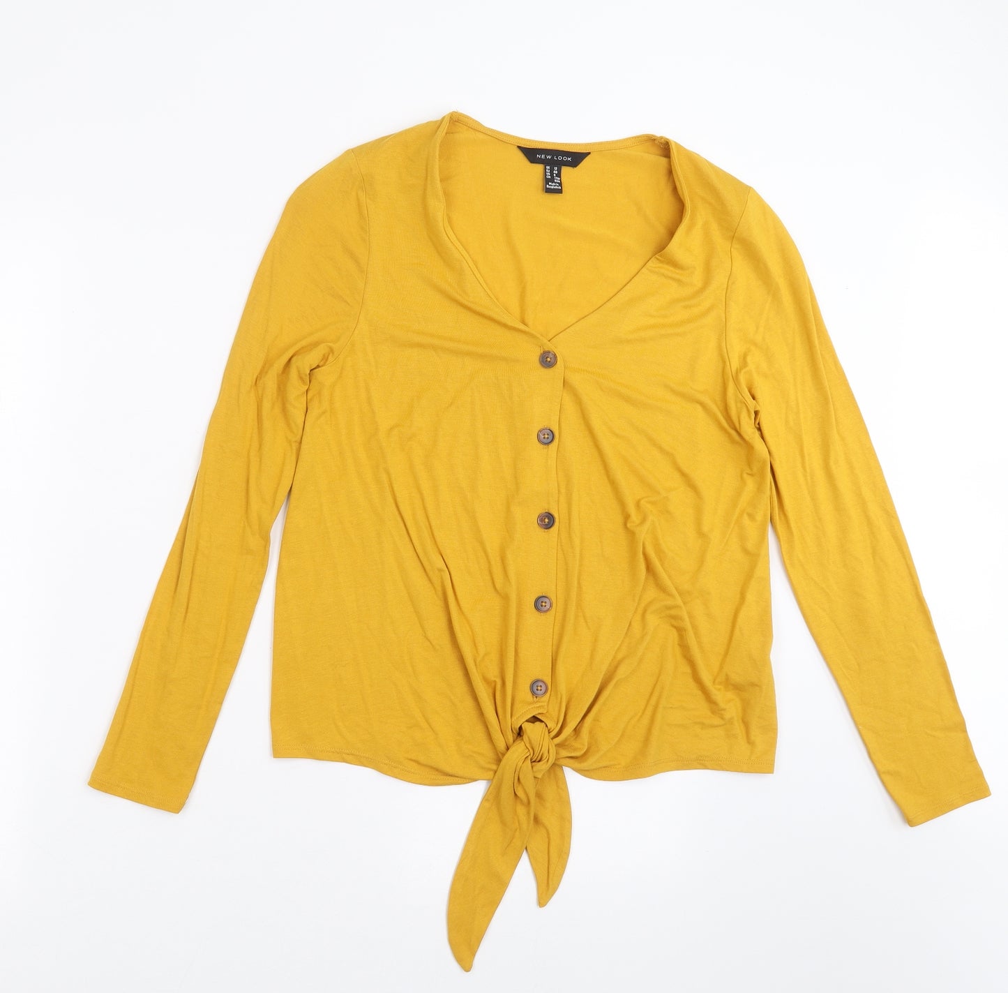 New Look Womens Yellow   Basic Blouse Size 12