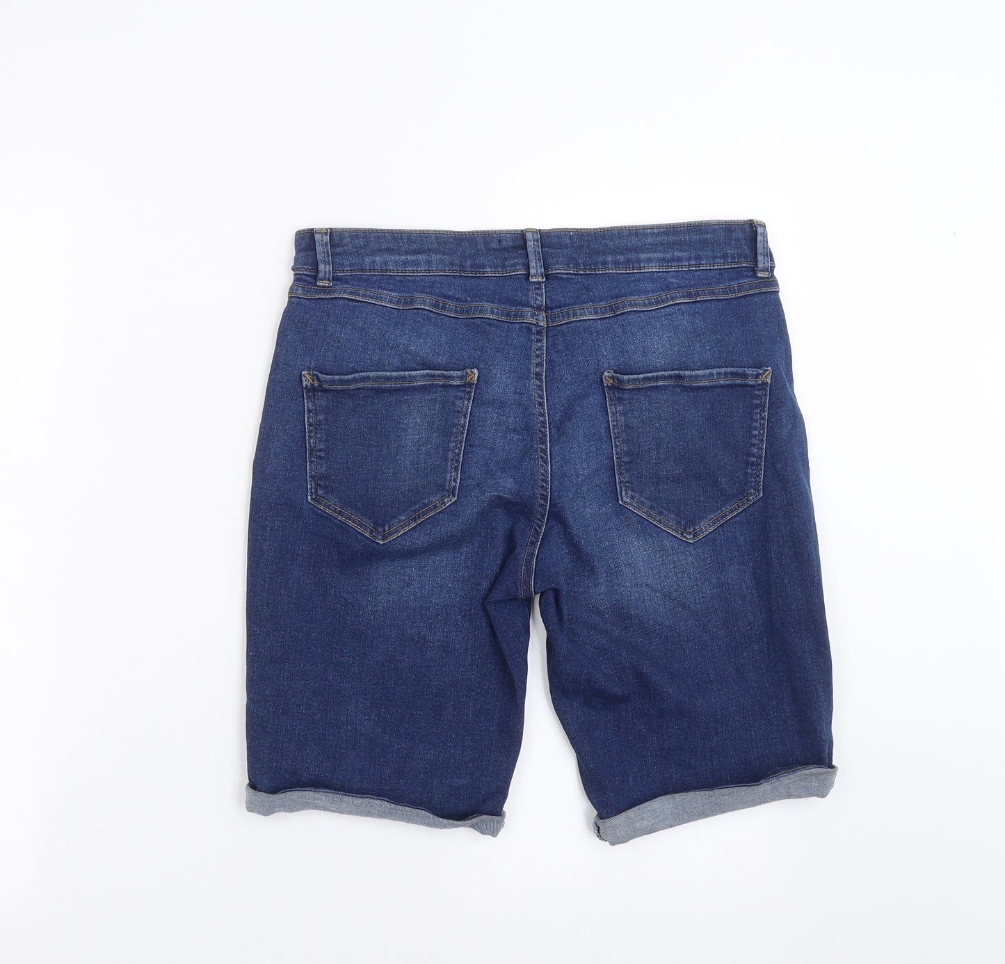Dorothy Perkins Womens Blue  Denim Bermuda Shorts Size 12