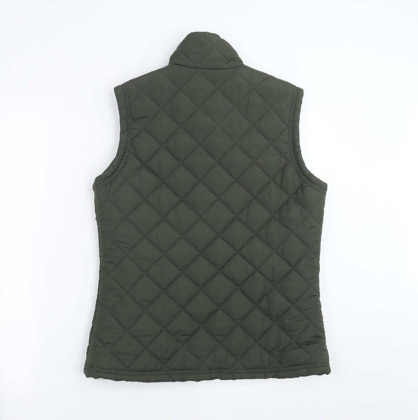Primark Womens Green Argyle/Diamond  Gilet Jacket Size 12