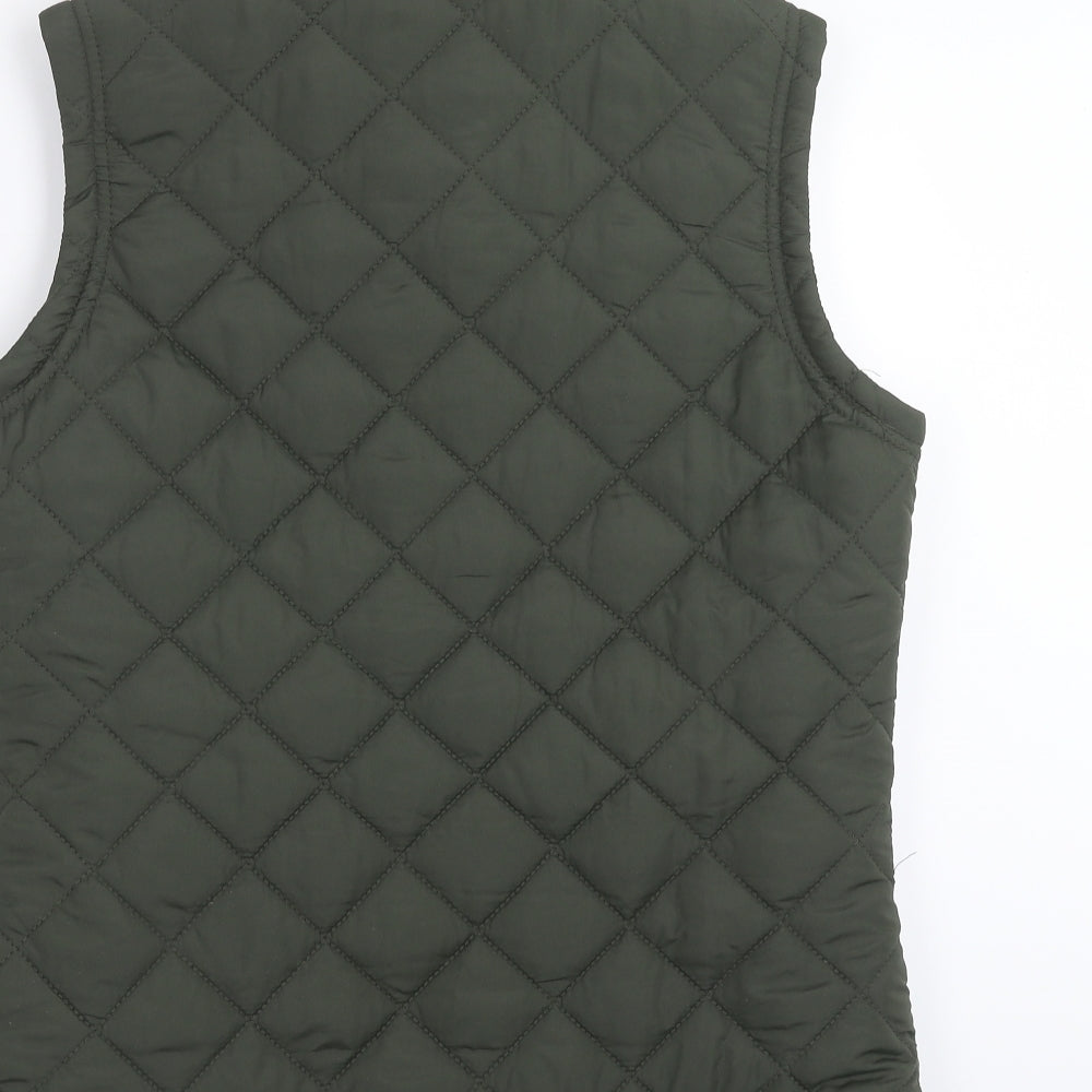 Primark Womens Green Argyle/Diamond  Gilet Jacket Size 12