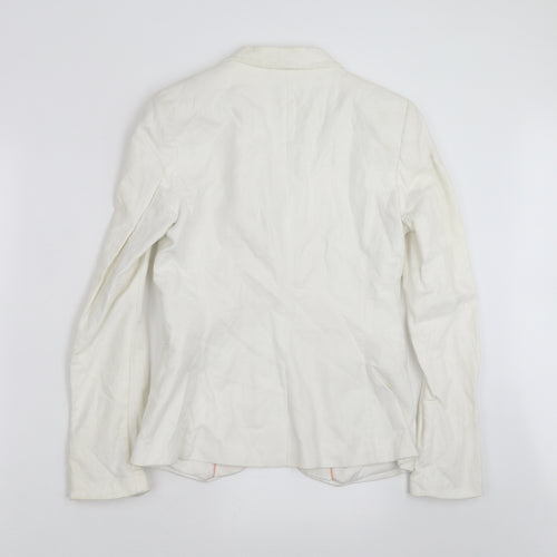 H&M Womens White   Jacket Blazer Size 10