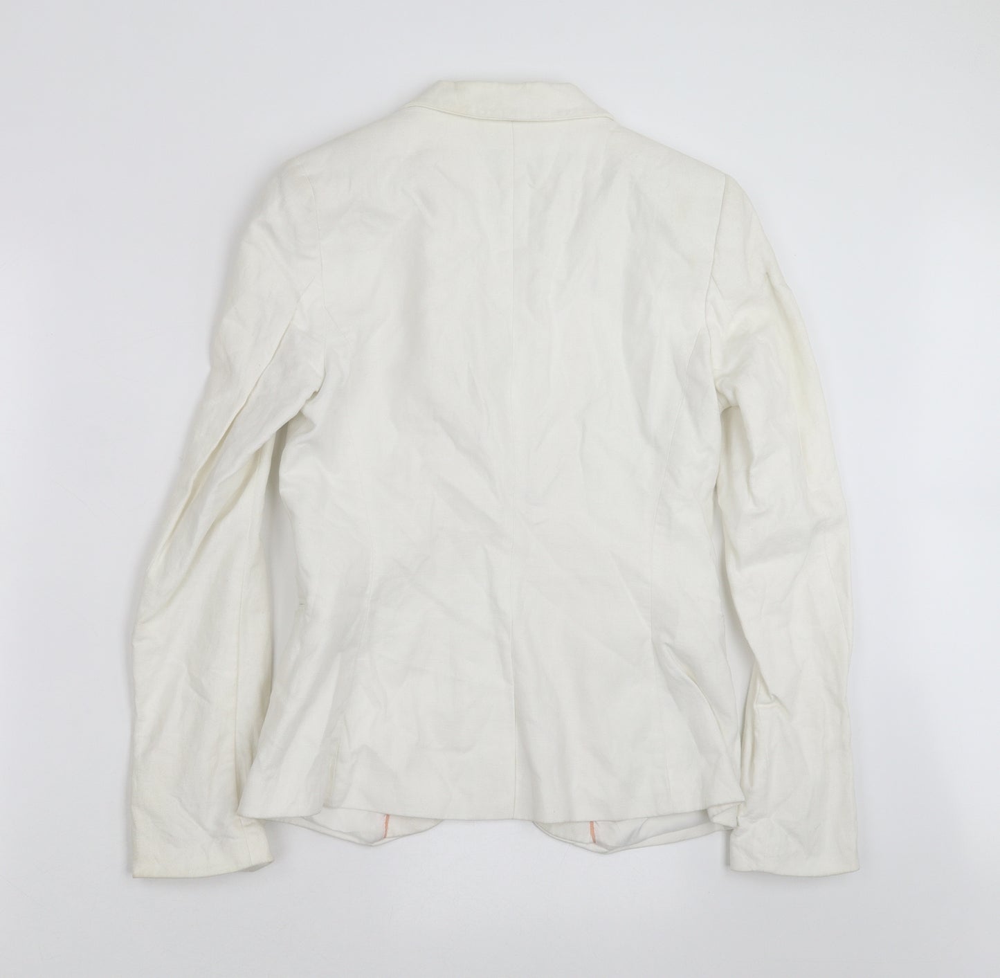 H&M Womens White   Jacket Blazer Size 10