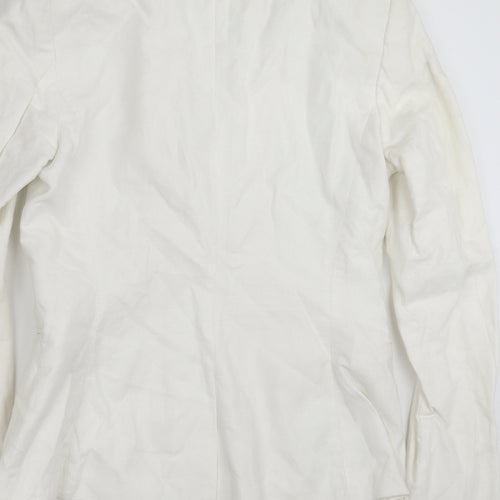 H&M Womens White   Jacket Blazer Size 10