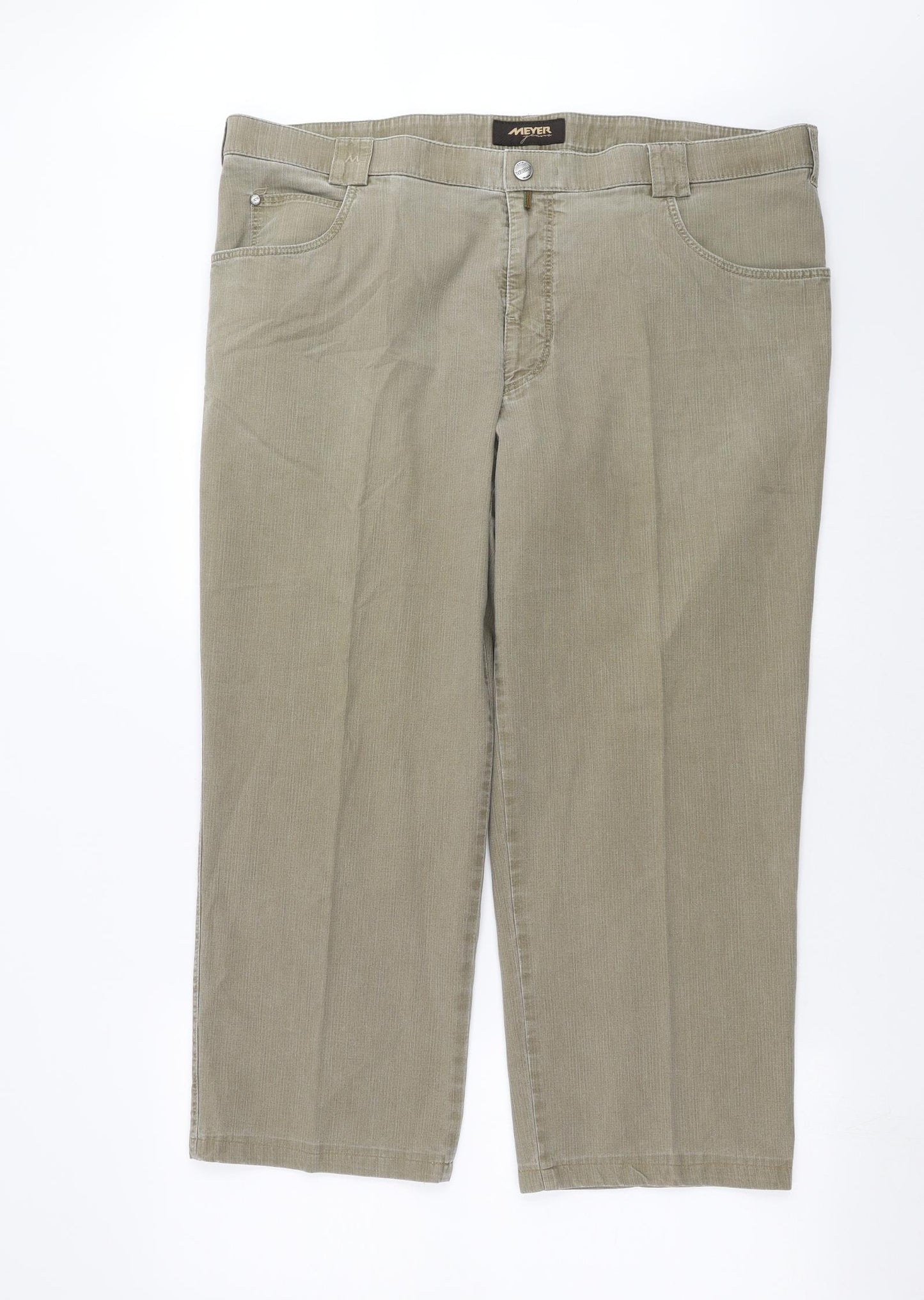 Meyer Mens Green  Denim Straight Jeans Size 42 in L25 in
