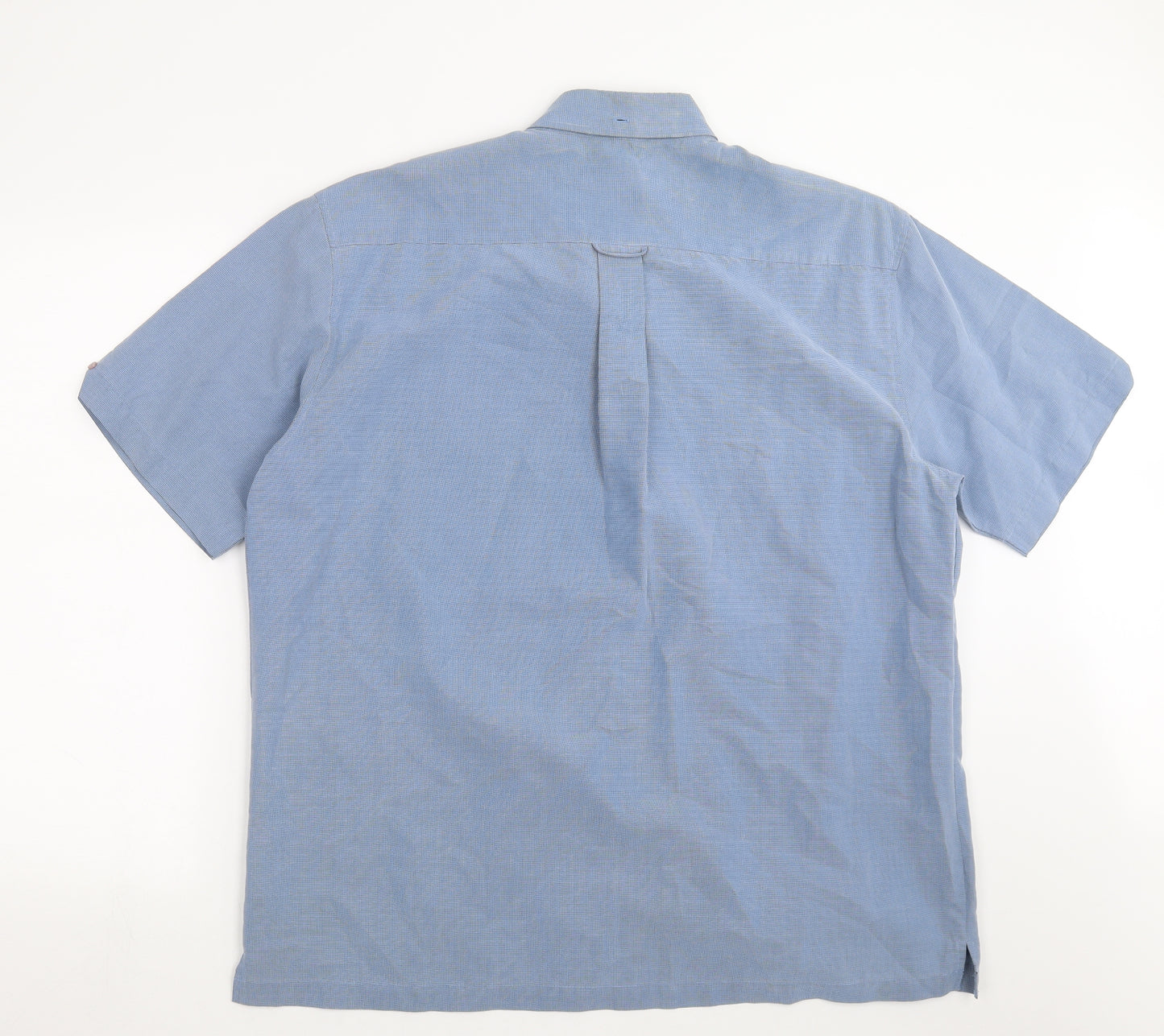 Ben Sherman Mens Blue Geometric   Button-Up Size XL