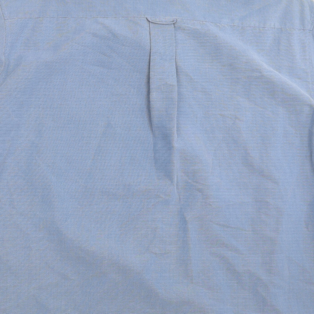 Ben Sherman Mens Blue Geometric   Button-Up Size XL