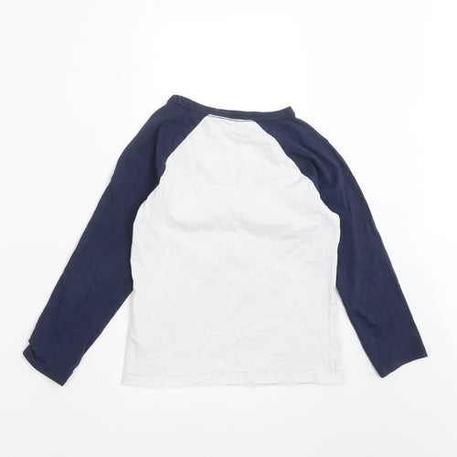 H&M Boys White   Basic T-Shirt Size 4-5 Years  - Ramones