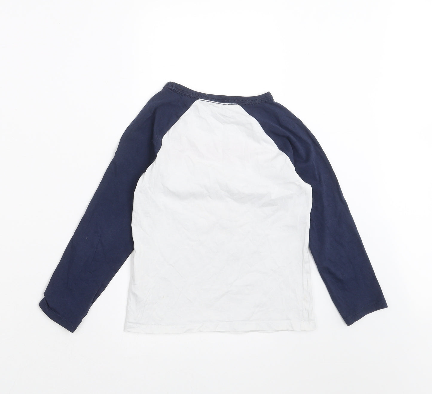 H&M Boys White   Basic T-Shirt Size 4-5 Years  - Ramones