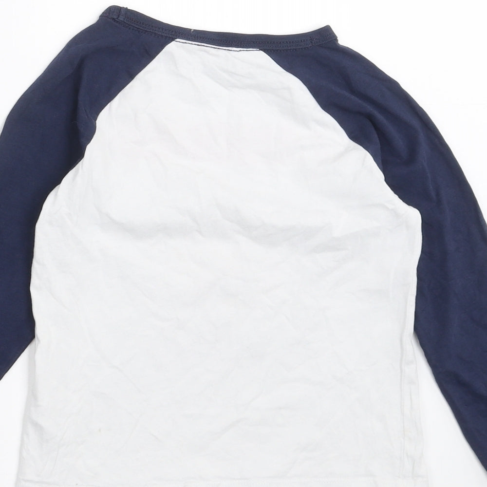 H&M Boys White   Basic T-Shirt Size 4-5 Years  - Ramones