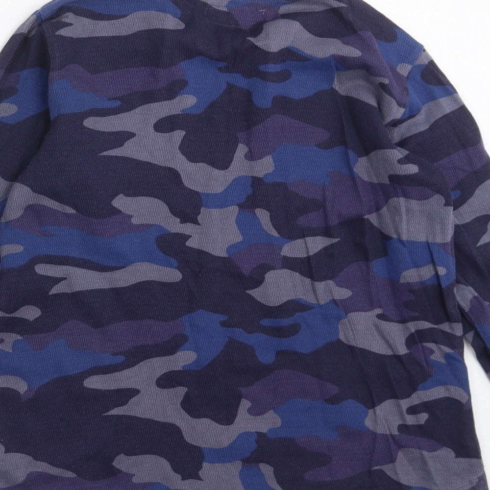NEXT Boys Blue Camouflage  Pullover Sweatshirt Size 10 Years