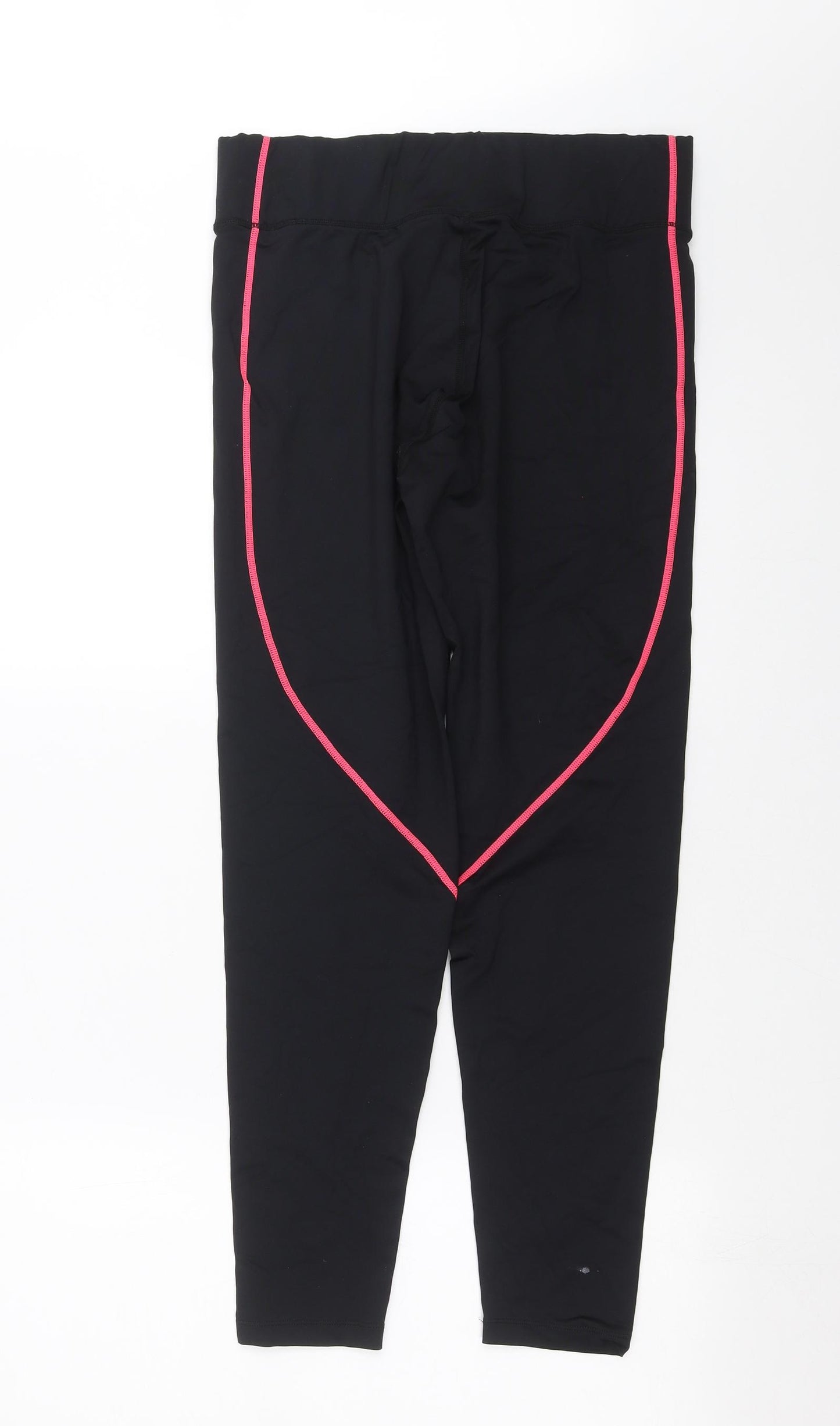 Pink Soda Womens Black   Compression Leggings Size 14 L27 in